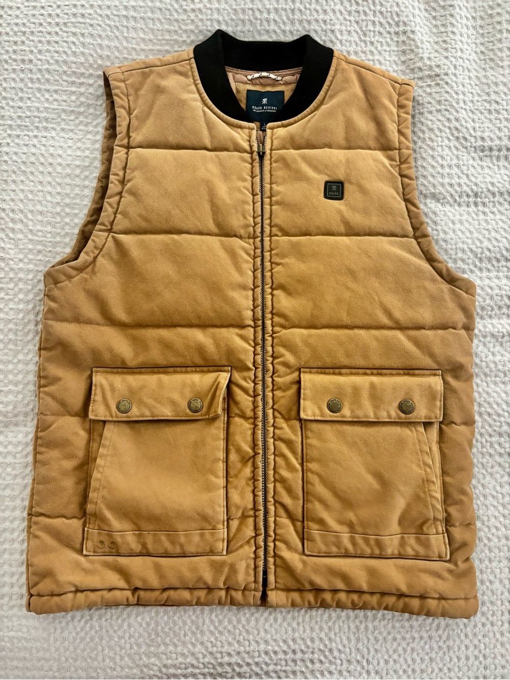 Men's Roark Revival Pavlov durable quilted canvas vest EUC